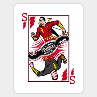 SHAZAM BLACK ADAM - Playing card Magnet